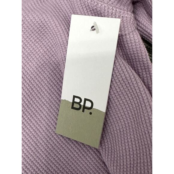 BP. Long Sleeve Soft Ribbed Deep V Neck Slim fit Thermal Top Purple W Small NWT - Picture 7 of 9